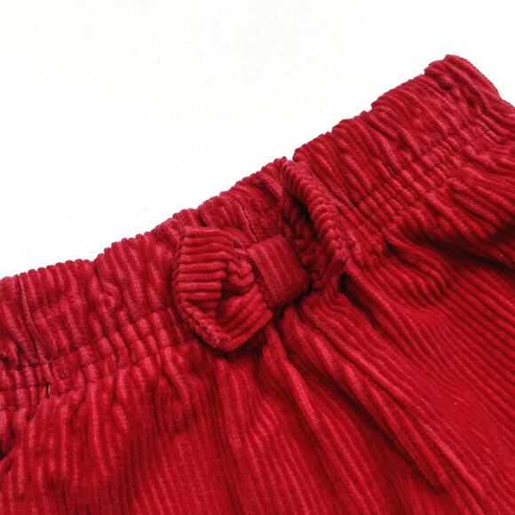 Vintage Wee Folks Pants Girls Sz 18m Red Wide Wale Corduroy Bubble Casual 90s - Picture 2 of 4